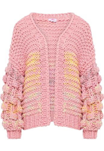 blonda Damski kardigan 12419414-BL01, różowy, wielokolorowy, XL/XXL, Różowy, wielokolorowy., XL-XXL