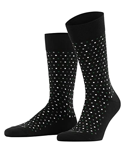 Burlington Mężczyźni Skarpety Dot M SO Organiczna Bawełna z wzorem 1 Para, Czarny (Black 3000), 40-46