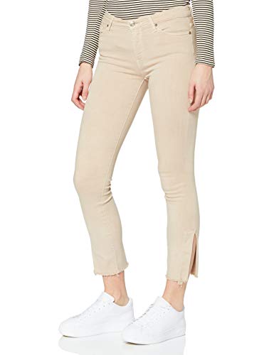 7 For All Mankind Hw Skinny Crop Jeansy damskie, beżowy, 24W / 27L