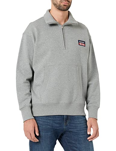 GANT Sweter męski, szary melanż, XL