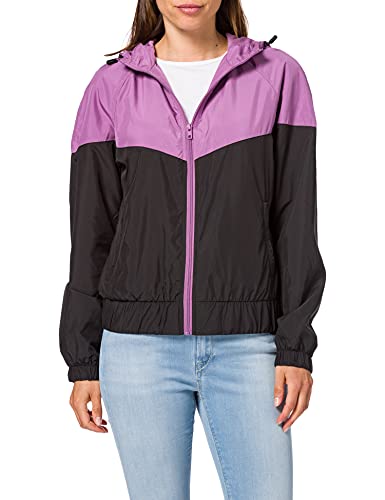 Urban Classics Ladies Arrow Windbreaker Kurtka damska, Ciemny fioletowy/czarny, L