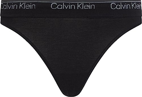 Calvin Klein Stringi 095E czarne, Czarny, XL