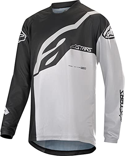 Alpinestars Youth Racer Factory koszulka z długim rękawem 2020: czarny/biały L, czarny/biały