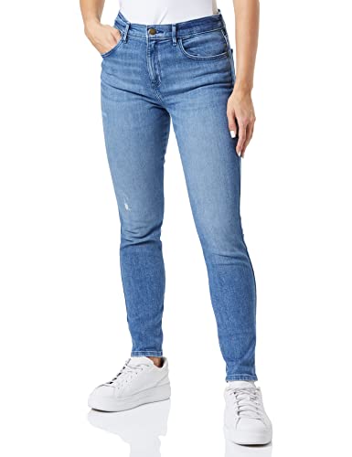 Wrangler Damskie spodnie o wysokim połysku, Heath, 25W / 32L