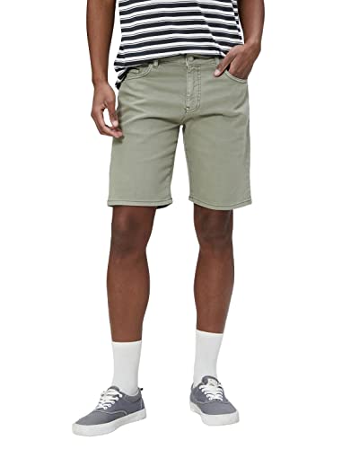 Koton Męskie szorty gabardynowe bermudy Pocket Detailed Buttoned Cotton Shorts, Zielony (770), 42
