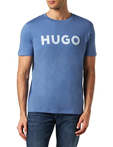 HUGO Męski T-shirt Dulivio, Open Blue479, M, Open Blue479, M
