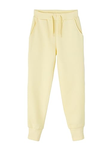 Name It Damskie spodnie dresowe Nkflena Bru Noos, Podwójny krem