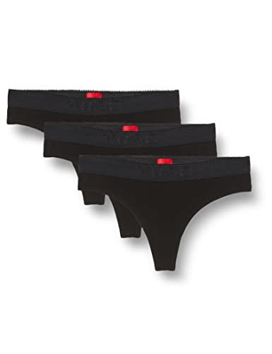 HUGO Stringi damskie Triplet Thong Easy, czarny (Black1), L