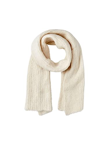 PIECES Damski szalik PCBERA Wool Long Scarf NOOS, Cloud Dancer, One Size