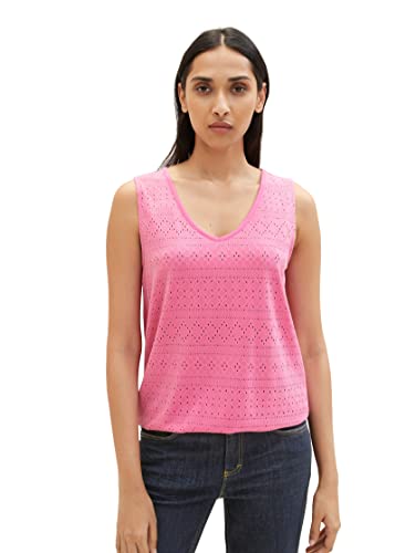 TOM TAILOR Damski 1037427 Top, 31647-Nouveau Pink, XXL, 31647 - Nouveau Pink, XXL