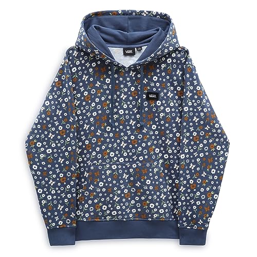 Vans Damska bluza z kapturem Splotch Ditsy Fleece, Vintage Indigo, XS, Vintage indygo, XS