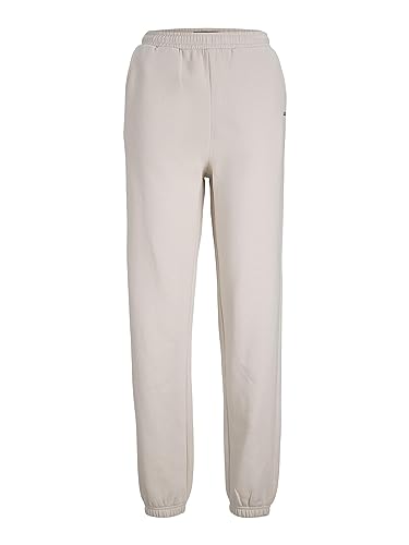 JJXX Jxabbie Hw Rel Every Brush Pants Noos Spodnie damskie, Moonbeam/Wydrukowano : Logo Jjxx Czarne, L