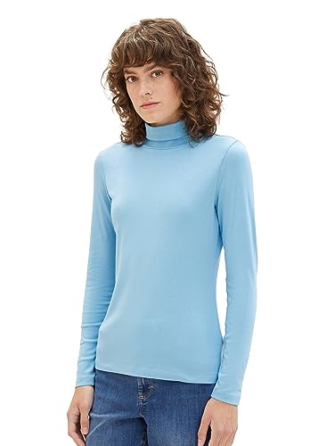 TOM TAILOR Damska koszulka z długim rękawem, 15592 – Clear Light Blue, L