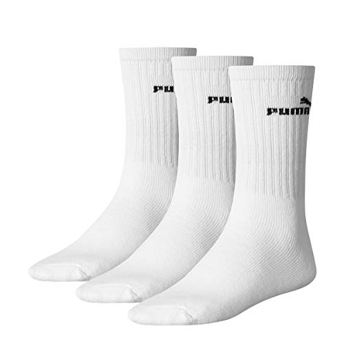 Puma - Unisex Sport skarpety 3-pak, białe_02, 47-49
