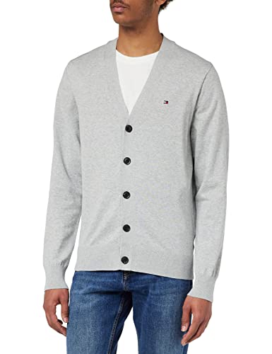 Tommy Hilfiger Kardigany męskie, jasnoszary wrzos, S
