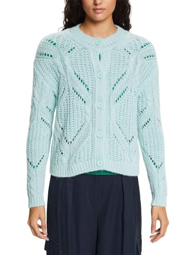 ESPRIT Damski kardigan z dzianiny, 391/Light Aqua Green 2, XXS