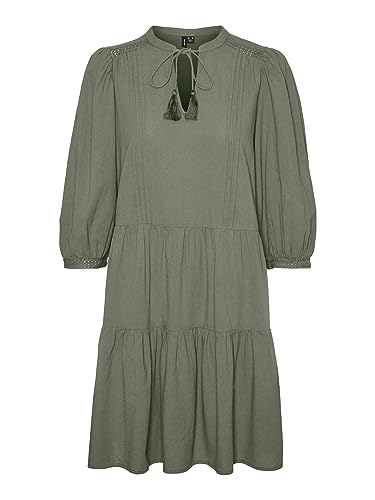 VERO MODA Sukienka damska VMPRETTY 3/4 Tunic NOOS, Laurel Wreath, XS, Laurel Wreath, XS