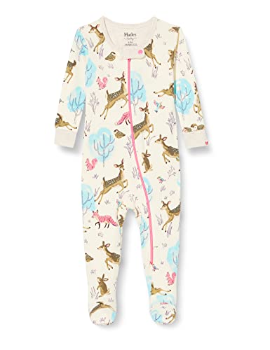 Hatley Organic Cotton Footed Sleepsuit piżamy dla dzieci i noworodka, Serene Forest, 6-9 mesi