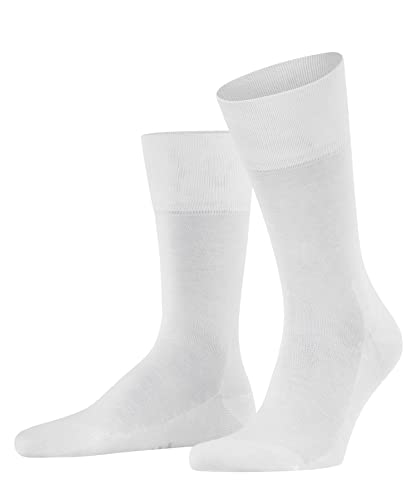 FALKE Mężczyźni Skarpety Tiago M SO Organiczna Bawełna jednokolorowe 1 Para, Biały (White 2000), 39-40