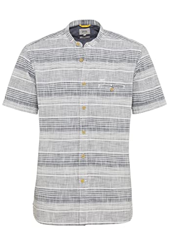 camel active Męska koszula 409225/1S45, niebieska (Night Blue), M, niebieski (Night Blue), M