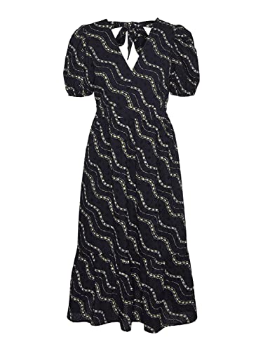 VERO MODA Sukienka damska, Navy Blazer/Aop: moni, L