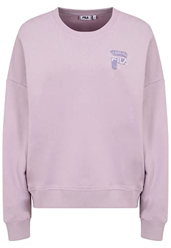 FILA Damska bluza oversize z okrągłym dekoltem, Fair Orchid, XS, Fair Orchid, XS