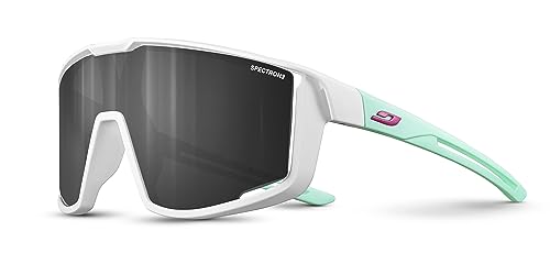 Julbo Fury S Unisex Dorosły Okulary przeciwsłoneczne, Biały/miętowy, rozmiar uniwersalny