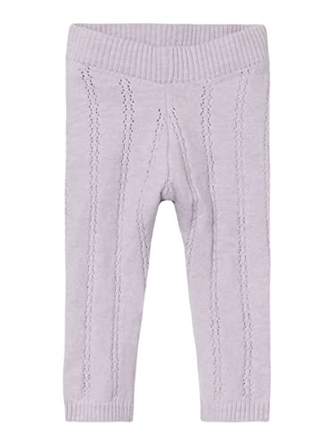 NAME IT Baby Girls NBFRITRILLE Knit legginsy z orchideą, 80
