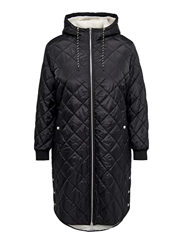 ONLY Carsandy Quilt Coat Cc OTW płaszcz damski, czarny, L duże rozmiary