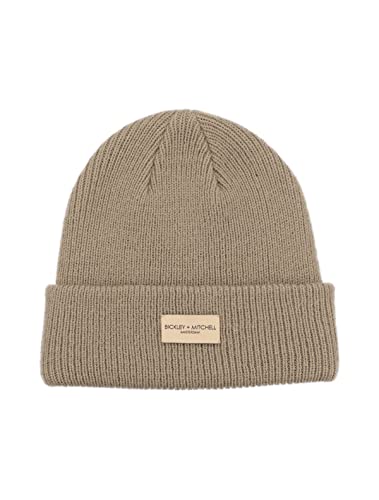BICKLEY + MITCHELL Damska czapka beanie z kolorowymi żeberkami, beżowy, jeden rozmiar