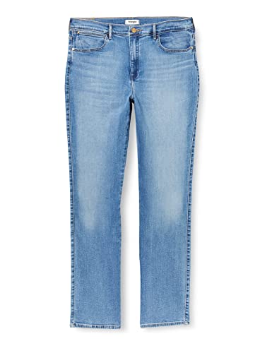 Wrangler Dżinsy damskie, wąskie, białe, 32W / 34L, biały, 32W / 34L