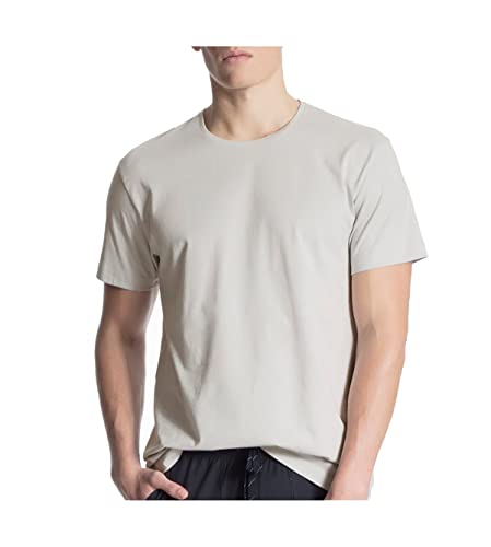 CALIDA Męski t-shirt Remix Basic, Fog, 46/48 PL