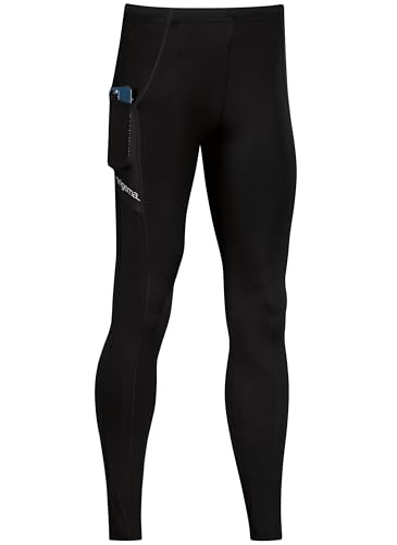 TRIGEMA Legginsy sportowe z praktyczną kieszenią z siatki, czarny, 3XL