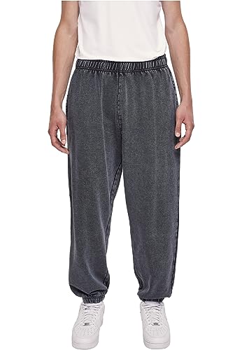 Urban Classics Spodnie męskie Acid Wash Sweatpants Black XXL, czarny, XXL