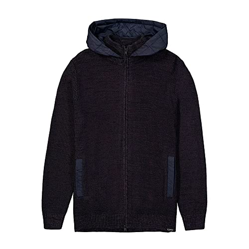Garcia Męski kardigan Knit kurtka z dzianiny, Concrete, XL