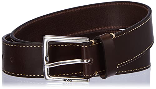 BOSS Pasek męski, Dark Brown202, 100