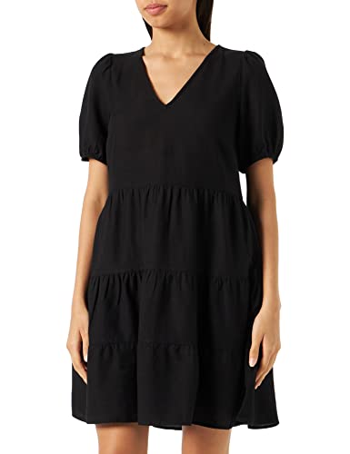 Vila Damska krótka sukienka Viprisilla New S/S, czarny, 40