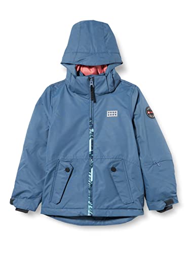 Lego Wear dziewczęca kurtka narciarska/snowboardowa LEGO Wear Tec kurtka zimowa z serii Cool 100% wodoszczelna, wiatroszczelna, oddychająca, ciepła kurtka, Ciemny niebieski, 152 cm