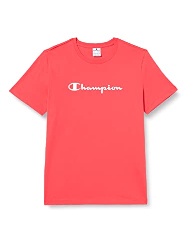 Champion Damska koszulka Legacy American Classics Logo Regular S/S, czerwona, L