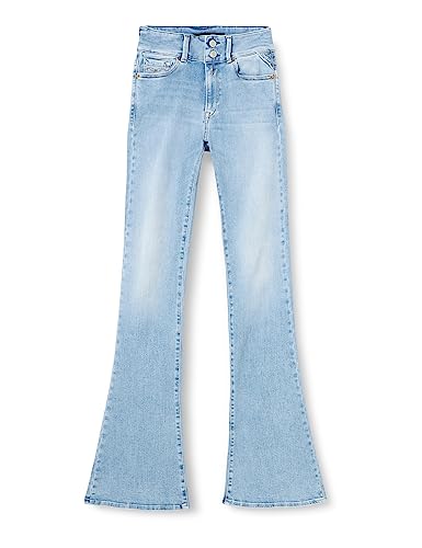 Replay Newluz Flare dżinsy damskie, 010 Light Blue, 23W / 30L