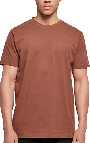 Build Your Brand Męski t-shirt okrągły dekolt, podstawowy top dla mężczyzn, dostępny w wielu kolorach, rozmiary XS - 5XL, Bark., M