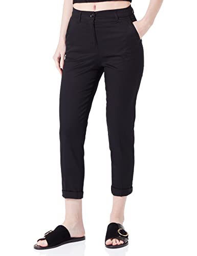 Sisley Spodnie damskie 4ed4lf00r, czarne 100, 12, Czarny 100, 64