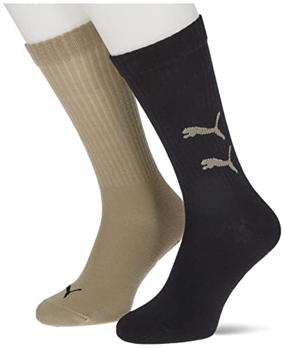 PUMA Męskie skarpety z logo Crew Sock, glina, 39 EU