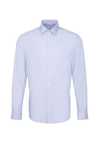 Seidensticker Męska koszula slim fit z długim rękawem, jasnoniebieski, 42