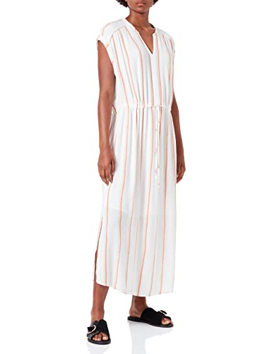 TOM TAILOR Damski sukienka w paski 1031363, 29556 - Offwhite Vertical Paint Stripe, 38