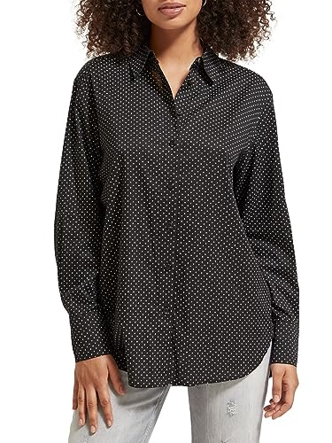 Scotch & Soda Bluzka damska All Over Printed Relaxed Fit, Polka Evening Black 6728, 36