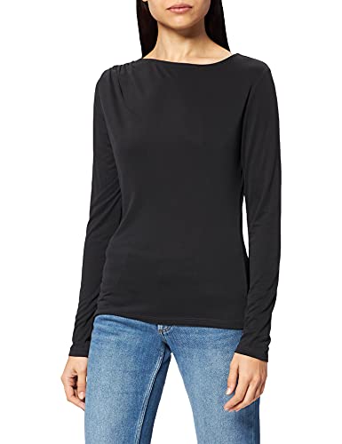 NA-KD Damska koszula z długim rękawem, Czarny, 3XL