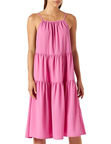 ONLY Damska sukienka midi na ramiączkach, Super Pink, L