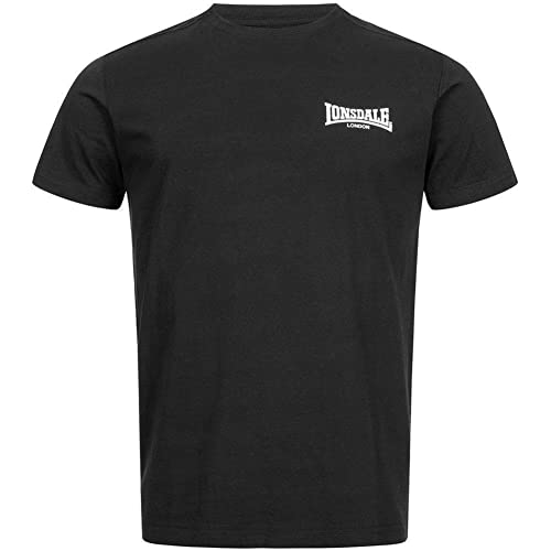 Lonsdale London koszulka męska elmdon, czarny, 3XL