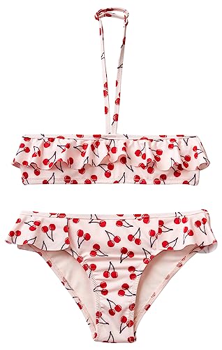 United Colors of Benetton Dziewczęcy dwuczęściowy kostium kąpielowy, Rosa Chiaro A Fantasia 72k, XXL